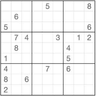 Anti-riddare Sudoku