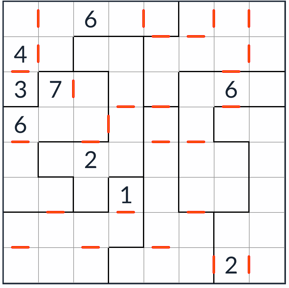 Anti-King oregelbunden i följd Sudoku 8x8