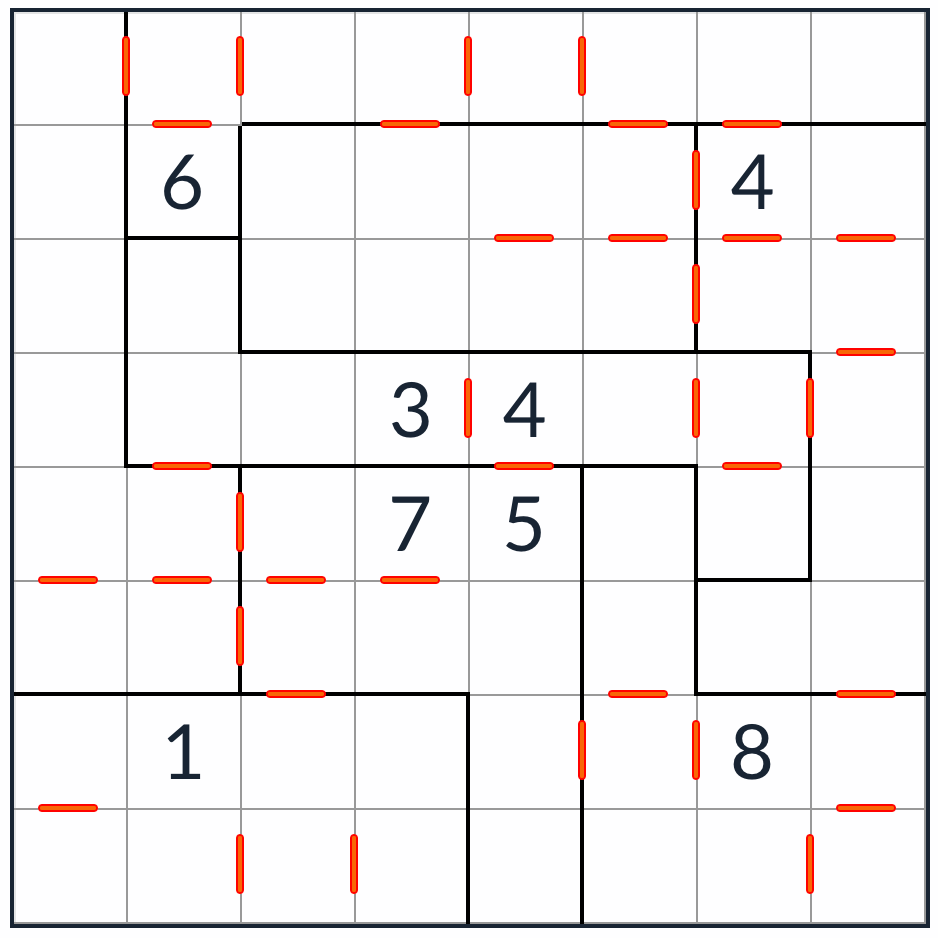 Anti-Knight oregelbunden i följd Sudoku 8x8