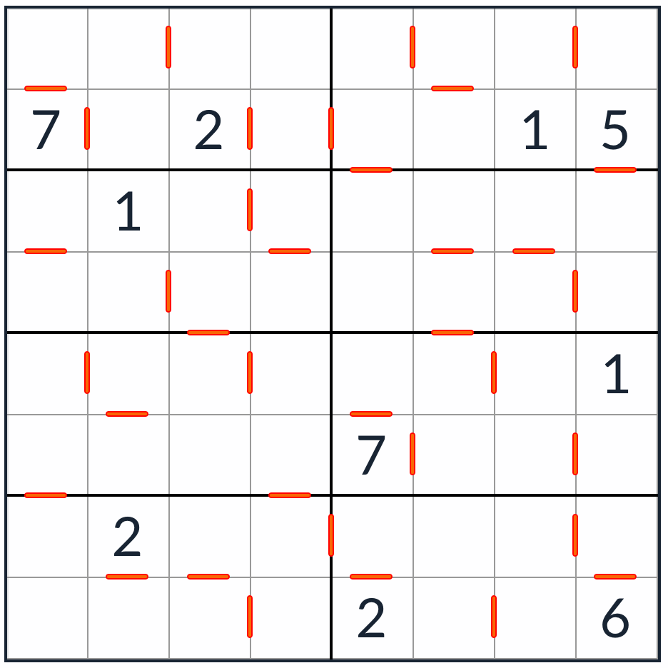 Anti-King-Knight på varandra följande Sudoku 8x8