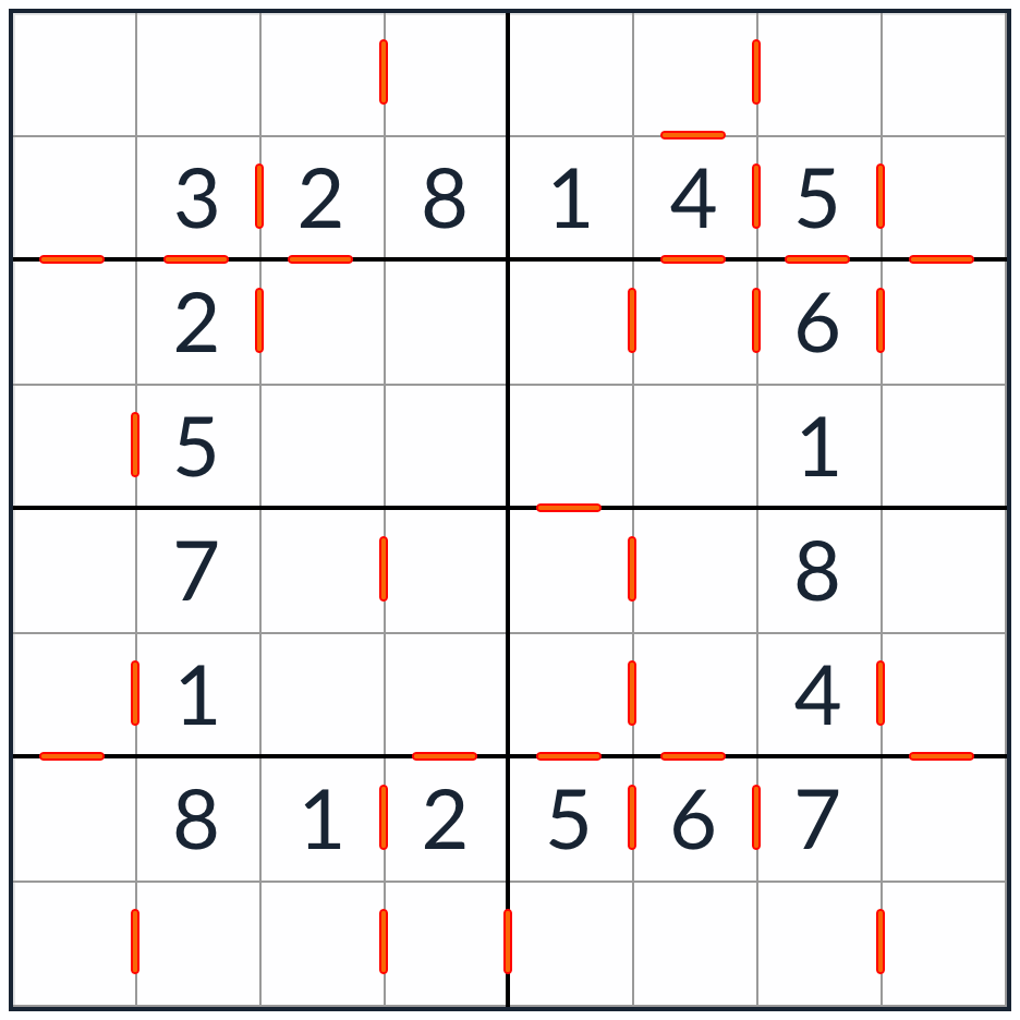 Anti-Knight i följd Sudoku 8x8