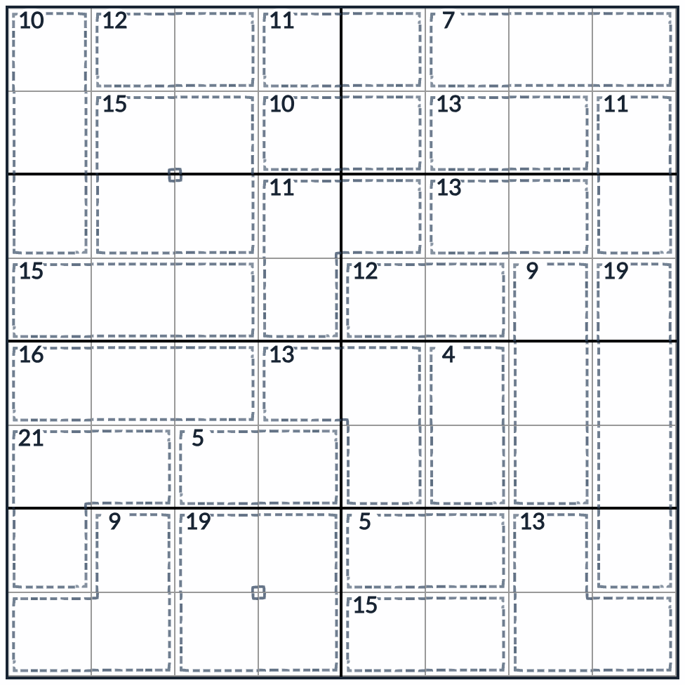 Killer Sudoku 8x8
