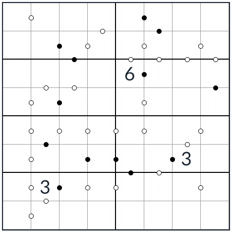 Anti-King Kropki Sudoku 8x8