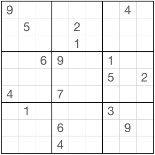 Sudoku 17 ledtrådar