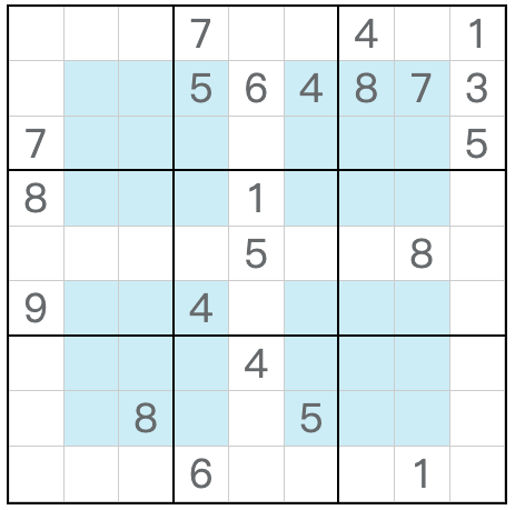 Tvilling motsvarande anti-knight hyper sudoku