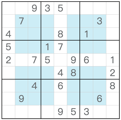 Tvilling motsvarande Hyper Sudoku