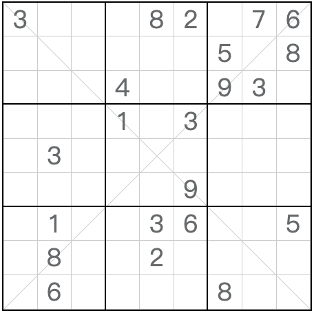 Tvilling motsvarande diagonal anti-King Sudoku